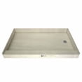 thumbnail image 2 of Tile Redi USA3760R-PVC Base Shower Pan, 60" W x 37" D, Polished Chrome, 2 of 4