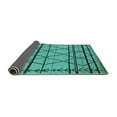 thumbnail image 2 of Ahgly Company Indoor Rectangle Solid Turquoise Blue Modern Area Rugs, 4' x 6', 2 of 4