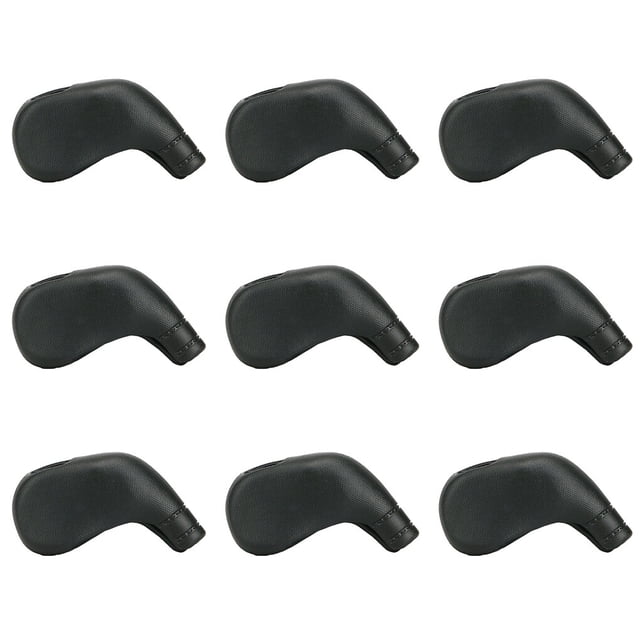 Pack de 9 Fundas para Palos de Golf Fundas para Cabezas de Hierro Protector de Viaje Golf Negro Naiovety