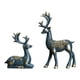 thumbnail image 2 of 2 pares de estatuas de reno, esculturas modernas de animales, estanterías, soportes para TV, figuras oro azul, 2 of 3