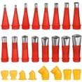 thumbnail image 1 of SHISUYAN Kit de Buses de Calfeutrage avec Embouts en Acier Inoxydable pour Remplacement Facile et Application Fluide 24 Pcs, 1 of 8