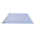 thumbnail image 2 of Ahgly Company Machine Washable Indoor Square Abstract Blue Contemporary Area Rugs, 3' Square, 2 of 4