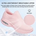 thumbnail image 3 of AMANSSE Womens Hands Free Slip on Shoes Non Slip Running Shoes Air Cushion Breathable Workout Shoes Lightweight Gym Sneakers Pink Size 8.5, 3 of 7