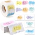 thumbnail image 1 of 120 Pieces Thank You for Order Cards Thank You Business Card and 600 Pieces Round Thank You Label Stickers Customer Appreciation Package Inserts for Retail Small Business (Watercolor Style), 1 of 7