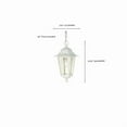 thumbnail image 6 of Nuvo 60-992 - Cornerstone - 1 Light - 13" - Hanging Lantern - w/ Clear Seed Glass, 6 of 13