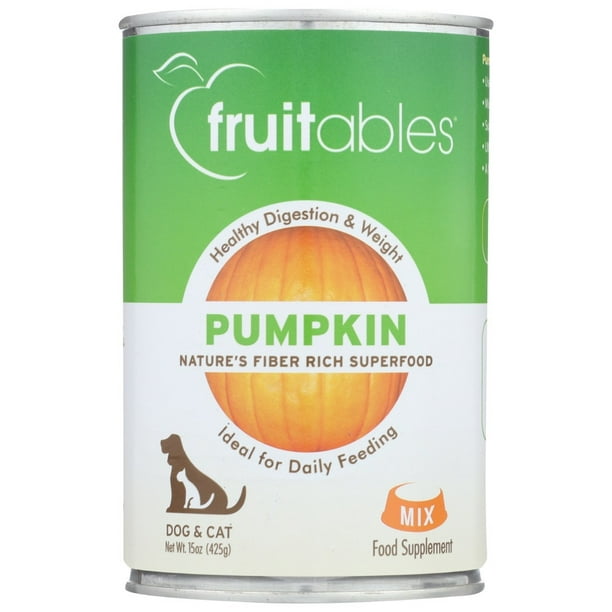 Fruitables Pumpkin Puree for Dogs & Cats 15 oz
