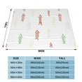 thumbnail image 4 of XMXT Throw Blanket, Abstract Pine Leaf Graffiti Machine Washable Blankets for Sofa, 50 x 40 inches, 4 of 9
