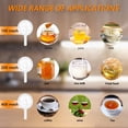 thumbnail image 4 of Colador de malla de nailon ultrafino de cocina de 5,51 pulgadas, tamiz de plástico de malla fina con mango herramienta de cocina para leche de soja, café, leche, yogur (malla 400), 4 of 5