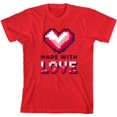 thumbnail image 3 of "Made With Love" Youth Red Crew Neck Short Sleeve Tee-Medium, 3 of 4