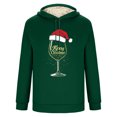 thumbnail image 4 of Sudadera con capucha para hombre, informal, a la moda, con estampado navideño, de manga larga y bolsillo, de poliéster, 4 of 5