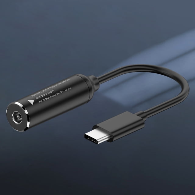Cable del cargador Convertidor de enchufe CC/ cuadrada a tipo C salida PD 5V 9V 12V para computadora Barbie Nuevos Originales
