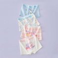 thumbnail image 2 of CYRBOKO Boxers for Toddler Girls, Elastic Waist Cotton Breathable 4PC Underwear for Girls Light Blue Size 3-5 T, 2 of 3