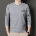 thumbnail image 2 of Sudaderas para hombre, cuello redondo, sin capucha, ropa para hombre, jersey, top sencillo, cuello redondo, camiseta blanca, estilo coreano de otoño, ofertas, 2 of 4