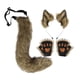 thumbnail image 4 of Conjunto de orejas y cola de animal Yuyangstore Orejas de gato y cola larga Hierba amarilla, 4 of 8