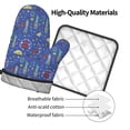 thumbnail image 4 of KLL New-York City Pattern Oven Mitts and Pot Holders 2pcs Sets for Kitchen, Oven Mitt Heat Resistant 536°F, Oven Gloves for Kitchen,Cooking and Baking, 4 of 7