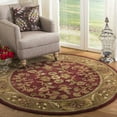 thumbnail image 2 of SAFAVIEH Heritage Ainsley Traditional Wool Area Rug, Red/Gold, 7'6" x 9'6", 2 of 9