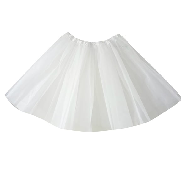 Tutus for Women 3 Layered Tutus Girl Teens Short Skirt Colorful Running Skirts Rave Costume Tutu Dance Skirt White
