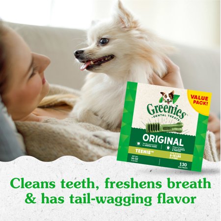 Greenies Original Flavor Teenie Natural Dental Care Treats For Dogs, 36 Oz Box - Image 3