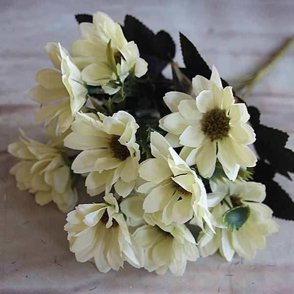 Artificial Bunch Fake Silk Daisy Flowers Bouquet Home Table Wedding Party Decors 