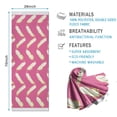 thumbnail image 2 of Pink and Yellow Feather Pattern Hot Yoga Mat Towel Non Slip for Hot Yoga - Quick-Drying Yoga Mat Cover with 4 Corner Pockets with Travel Bag - Hot Yoga Towel Non Slip 70"x26", 2 of 6