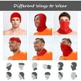thumbnail image 3 of 6 Pieces Summer UV Protection Face Clothing Neck Gaiter Scarf Sunscreen Breathable Bandana, 3 of 7