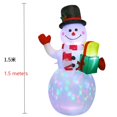 thumbnail image 1 of Papá Noel de tamaño real de 5 pies, decoración navideña para exteriores, adornos ligeros, inflable de Navidad para suministros de decoración navideña, 1 of 4