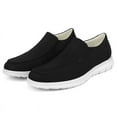 thumbnail image 6 of CMR CHAMARIPA Height Increasing Shoes For Men - Black Canvas Casual Slip-On Elevator Loafers 2.36 Inches / 6 CM, 6 of 10