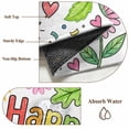 thumbnail image 6 of Children's Day 2'x6' Runner Rugs for Hallway Kitchen Bedside Non Slip Washable, Cartoon Cute Sun Nature Flowers Leaf Entryway Rug Runners with Rubber Backing, Long Carpet Runner for Laundry Room, 6 of 8