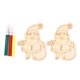 thumbnail image 1 of Gibobby Árbol colgante Chip etiqueta Navidad 2ML conjunto Navidad decoración pintada DIY decoración del(A), 1 of 2