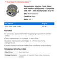 thumbnail image 2 of Secondary Air Injection Check Valve - with Hardware and Gaskets - Compatible with 2005 - 2006 Toyota Tundra 4.7L V8, 2 of 2