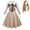 Dress+Wig, variant on Kids Girls Big Bow School Uniform Dress Halloween Megan Horror Doll Cosplay Costume