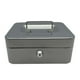 thumbnail image 3 of Caja de efectivo con cerradura con llave, organizador de dinero, caja para ahorrar dinero, caja de recuerdos, portátil con asa, caja de almacenamiento Gris BLESIY Cofre del tesoro, 3 of 8