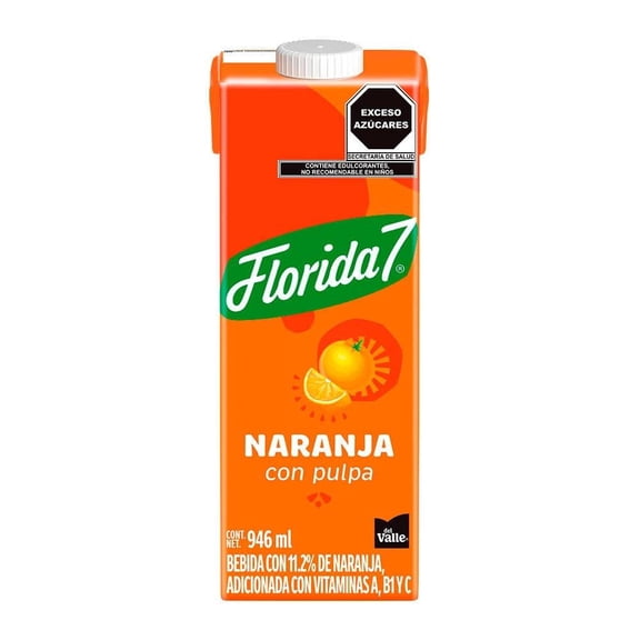Bebida Del Valle Florida 7 naranja 946 ml
