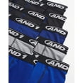 thumbnail image 3 of AND1 Boys Underwear Performance Compression Boxer Briefs, Functional Fly 10 Pack , Size X-Large, Blue Black Blue Grey, 3 of 3