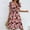 A02161-Wine, variant on CALAFEBILA Summer Dresses for Teens Short Sleeve V-neck Floral Knee Length Sun Dress Wrap Elastic Waist Long Womens Dresses