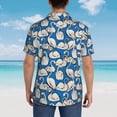 thumbnail image 4 of Honeii Swan Birds Print Men’s Hawaiian Shirt,Classic Button-Down Short Sleeve Shirt, for Beach, Vacation, and Outdoor Activities,XX-Large, 4 of 7