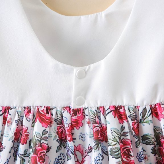 Vedolay Dresses Girl Toddler Full-Length Straight Tulle Tutu Lace Back Party Flower Girl Dress,White 12-18 Months