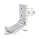 thumbnail image 2 of SZTXJ 5pcs Folding Hanger, Wall Mounted Cloakroom, Bathroom Towel Hanger, 2 of 3