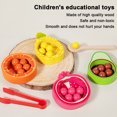 thumbnail image 2 of Bolas en Tazas Habilidades Motoras Juguete Montessori Cognitivo para Y Niñas, 2 of 9