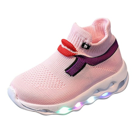 

TSADFHJI Christmas Girls Sneakers Size 13 Yellow Christmas Boy Sneakers Size 9C Toddler Shoes Decoration Led Light Walking Shoes Running Shoes For Kids 8.5