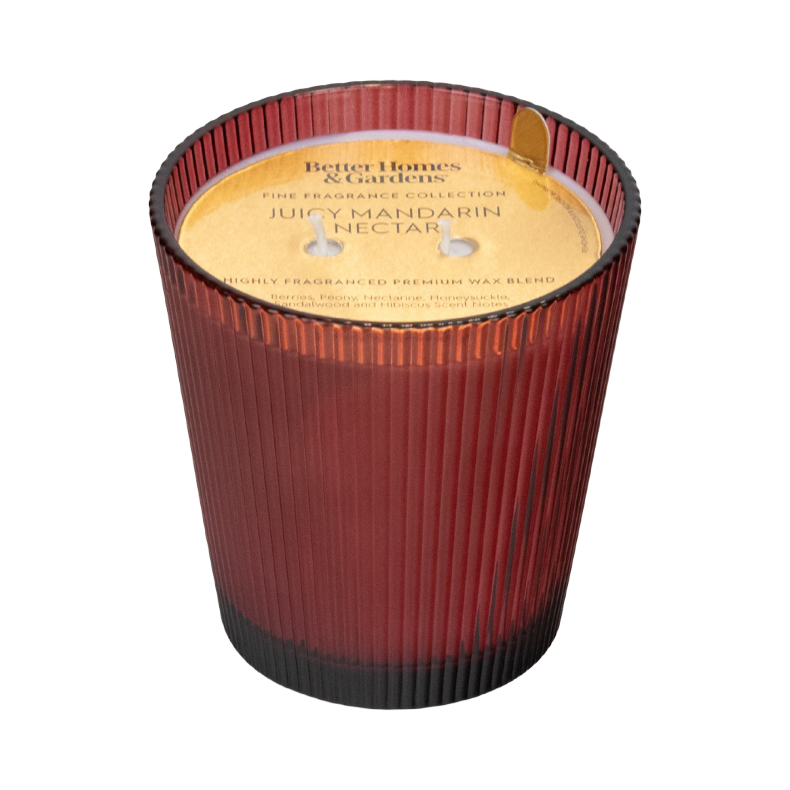 Better Homes & Gardens Fine Fragrance Collection, Juicy Mandarin Nectar Scented 2-Wick Jar Candle 16 oz.