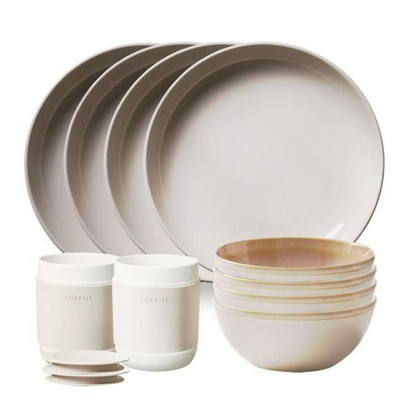 Corelle® Stoneware 12-pc Dinnerware Set, Oatmeal