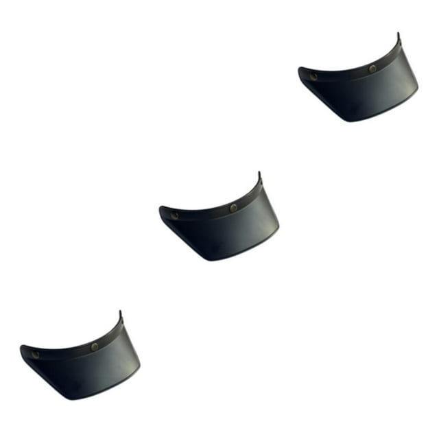 Transemion Anti-Fog Visor Lens with 3 Snap Button Brims for Clear Type1 3PCS