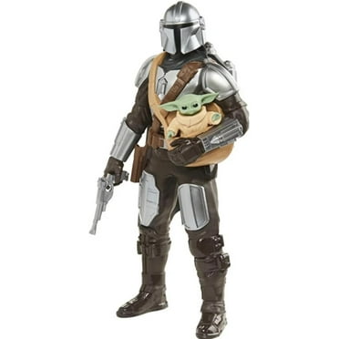 STAR - WARS Galactic Action The Mandalorian & Grogu Interactive Electronic 12-Inch-Scale Action Figures, Toys for Kids Ages 4 and Up