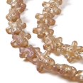 thumbnail image 3 of Full Rainbow Plated Forsted Electroplate Glass Beads Ginger Man for Christmas Coral 15x14x7mm Hole: 1mm about 45pcs/strand 24.80''~25.20''(63~64cm), 3 of 3