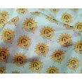 thumbnail image 4 of oneOone Silk Tabby Fabric Floral Block Printed Fabric 1 Yard 42 Inch Wide, 4 of 4