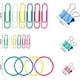 thumbnail image 3 of Skin color Clips para carpetas Clips de papel, 300 piezas Juego de clips de oficina de colores con abrazaderas de papel Clips de papel Bandas de goma para suministros de oficina y, 3 of 5