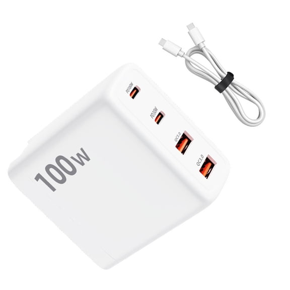 Portable 100W Multi Device Charging Adapter with Charging Cable for laptops