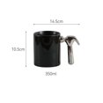 thumbnail image 2 of Gold Electroplated Ceramic Mug with Unique Handle - Coffee Cup for Home Office Gift Giving, 2 of 2