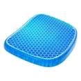 thumbnail image 1 of Cojín de gel para asiento, cojín de gel transpirable, cojín antiescaras con funda antideslizante para aliviar el dolor de espalda, cojín para coche/oficina/hogar/silla de ruedas, 1 of 3